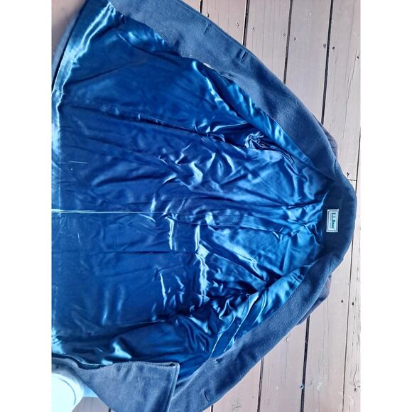 VTG 90s L.L. Bean Dark Blue Wool Pea Coat Adult L Double Breasted USA Made - Picture 3 of 6